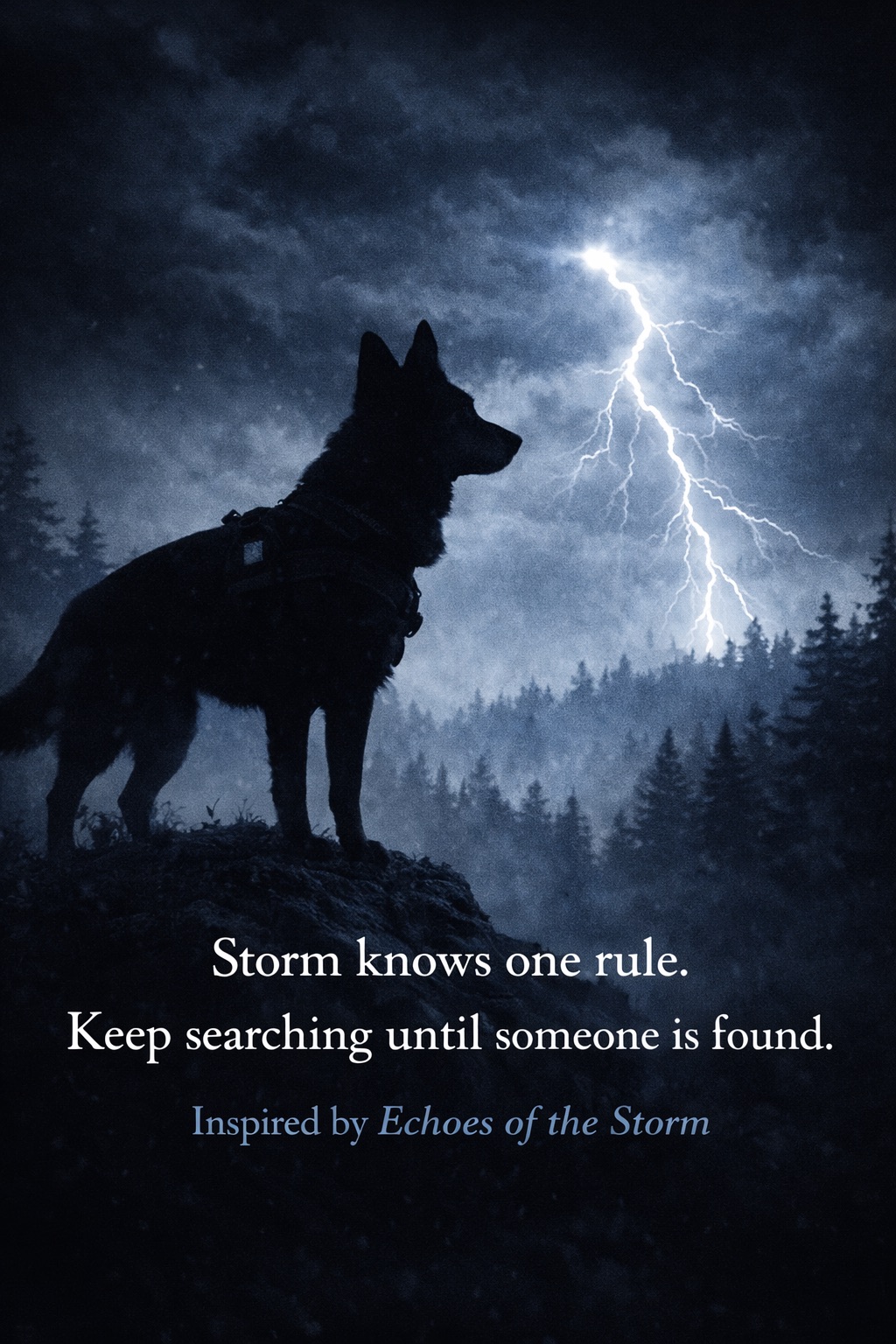 K9 rescue promotional image for signed book giveaway